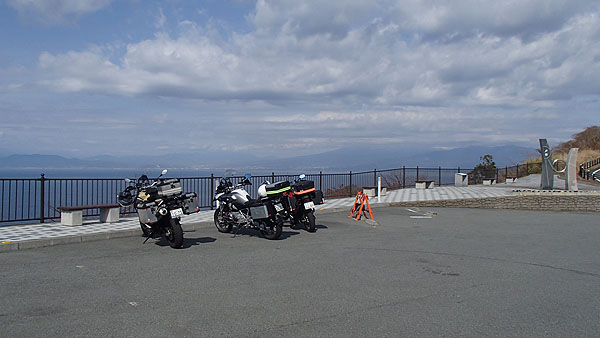 戸田港を見下ろす展望台